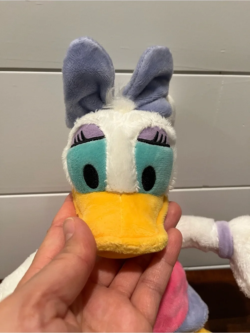Disney Daisy Duck Soft Toy - Pink, Lavender & Yellow